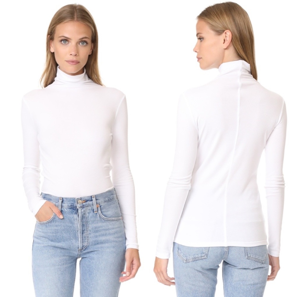 NWT Vince Ribbed Jersey Turtleneck Sweater